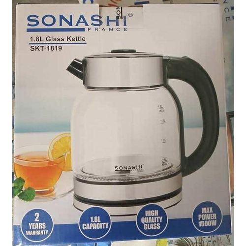 Bouilloire SONASHI sans fil de 1,8 L SKT-1812/ SKT-1819