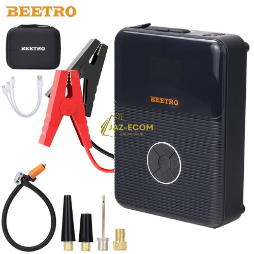 Booster batteries 2000A Power Bank 21800 mAh et compresseur 10 Bar avec torche et pochette BEETRO | BE0145