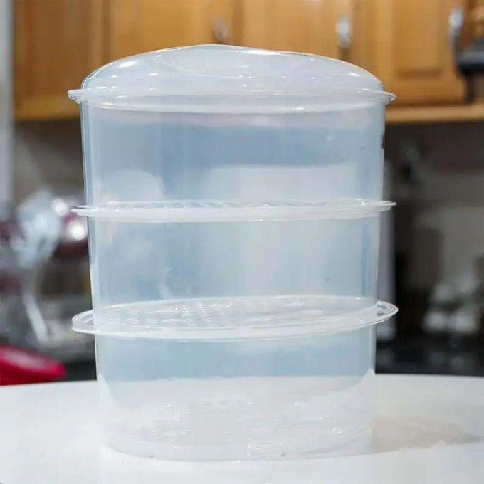 Cuiseur À Vapeur Électrique 800W 9L 3 Paniers Inox Avec Contrôle De Minuterie Numérique - BR-FS-002 / BRANDMANN