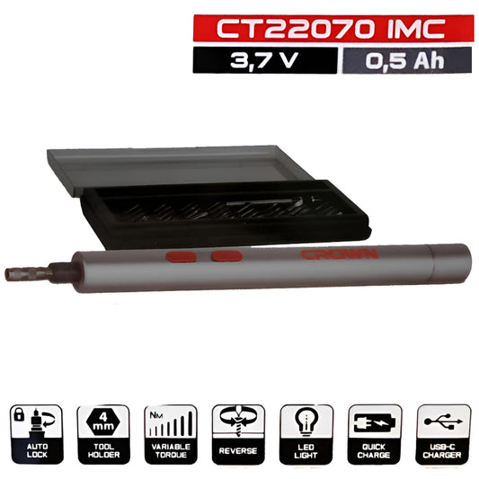 Tournevis de Précision 3.7V sans fil CROWN CT22070