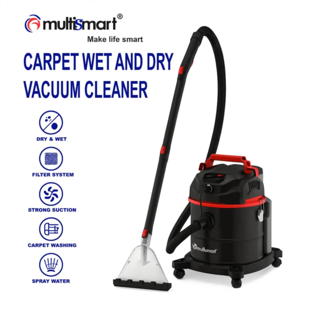Aspirateur a eau et Poussière Multifonction + Lifting Tapis 1600 W 20 Litres Multismart VC4220