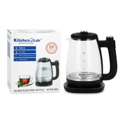 Bouilloire Electrique Sans Fil En verre 1.8L 1500W LED KitchenLab KT-EK-002