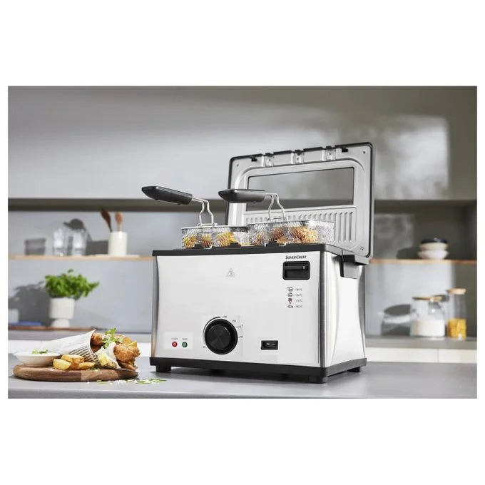 Friteuse inox 4L – 2000 W SilverCrset DF3700