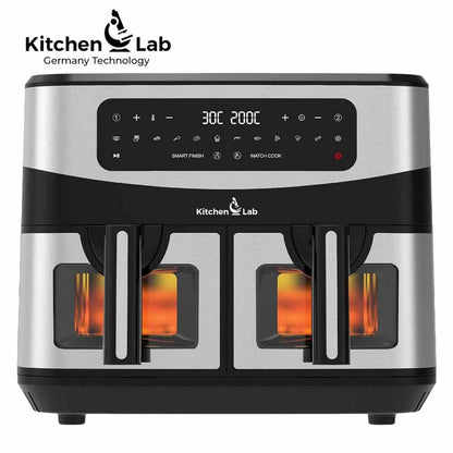 Kitchen Lab Friteuse Sans Huile 2 Panier 9L 2400w