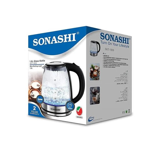 BOUILLOIRE SONASHI 1500 W 1.8L SKT-1809