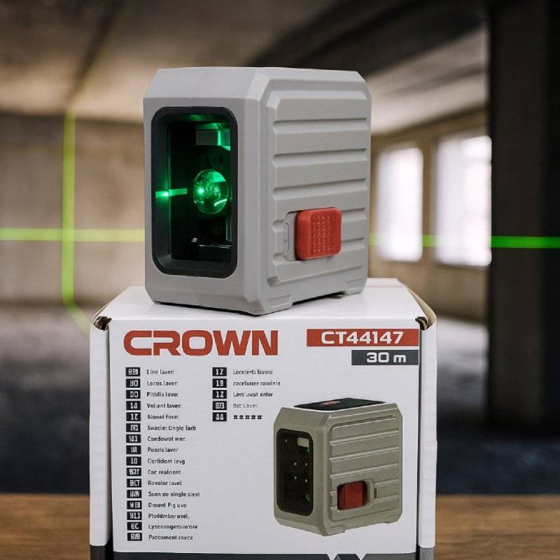 Niveau Laser A Piles 2 lignes 30m CROWN CT44147