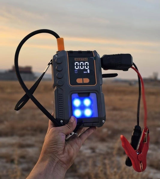 Démarreur de voiture 23800 mAh avec compresseur d’air 150 PSI BEETRO BE0170
