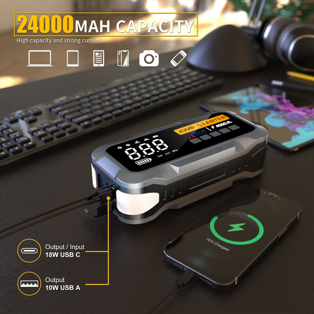 Booster batterie 4 in 1 BEETRO BE0149 4000A, 24000 mAh