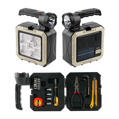 Lampe torche LED Portable Rechargeable Avec Un Kit D'outils à Main De 16 Pièces