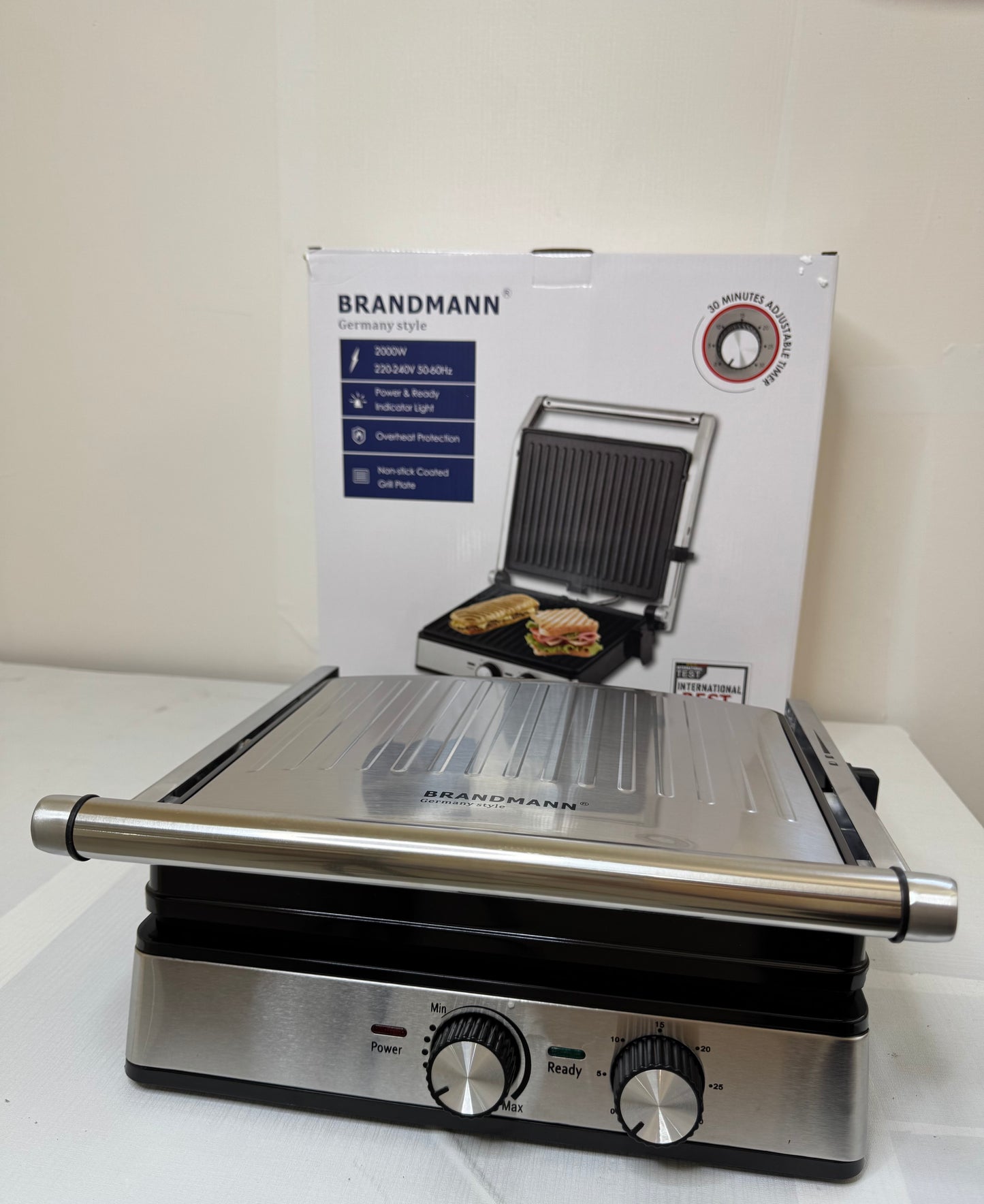 Panineuse & Pain Grill Brandmann 2000W