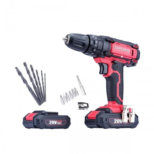 Visseuse Perceuse 20V avec Accessoires WORCRAFT