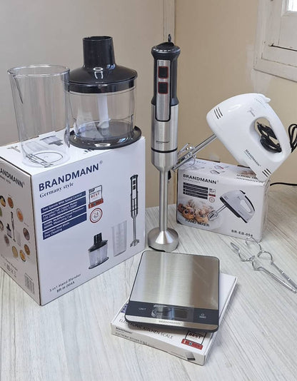Pack Brandmann (Bras mixeur + batteur + balance de cuisine)