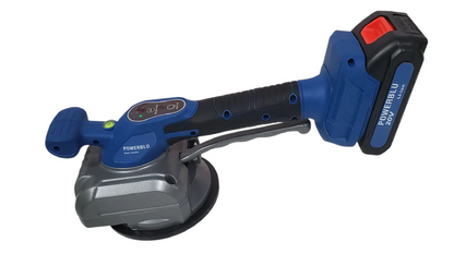 Ventouse de pose de carrelage vibrante à batterie 20V 2.0Ah,5 Vitesses Réglable POWERBLU