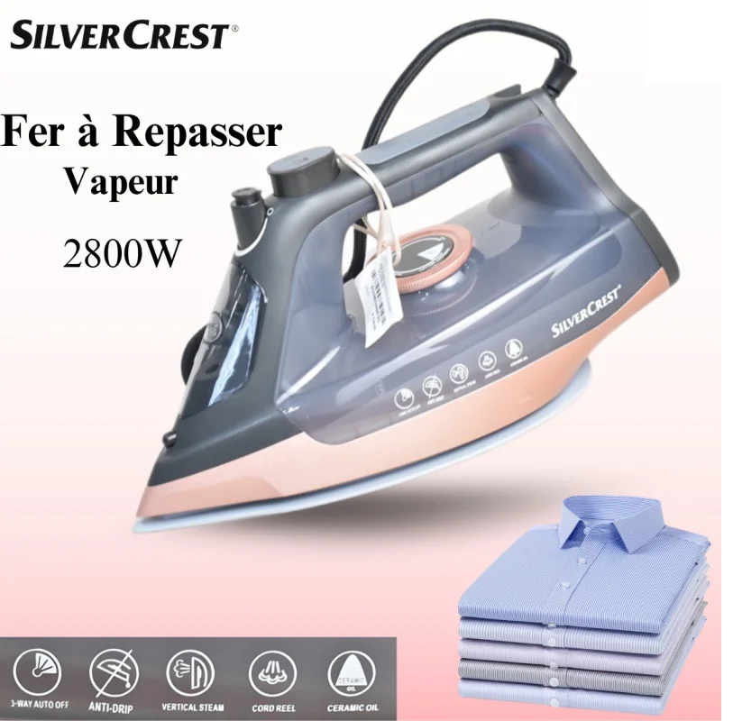 Fer a Repasser a Vapeur SilverCrest Steam IRON 2800W SilverCrest EC3008-GS