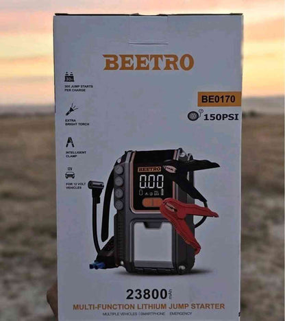 Démarreur de voiture 23800 mAh avec compresseur d’air 150 PSI BEETRO BE0170