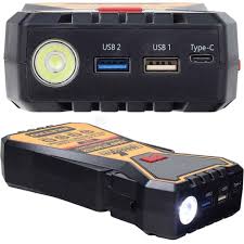 Booster de batterie 600A Power Bank 16000mAh avec torche et valise BEETRO | BE0142