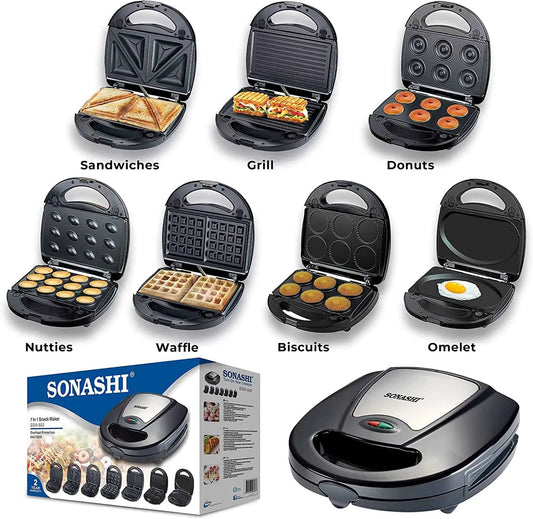 Panineuse Multi Grill 7en1 760W Sonashi SSM-862