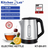 Bouilloire Electrique Sans Fil En inox 02 L 1500W KitchenLab KT-EK-011